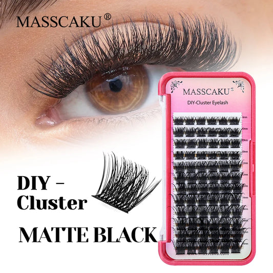 MAASCAKU New Style 8-16mm Mix Length Handmade Makeup Eyelash D/DD Curl Natural Korean PBT Fiber