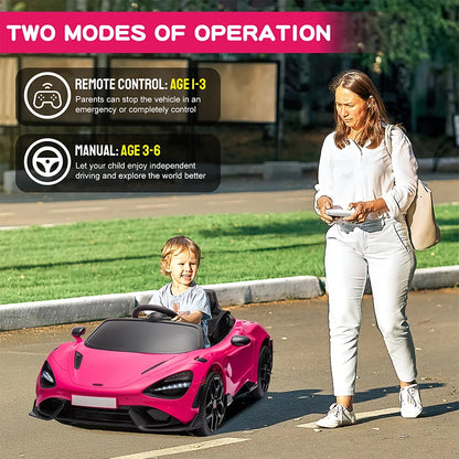 Electric Vehicle for Toddler, with Parent Control