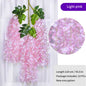 Artificial Wisteria Flower Rattan Wreath