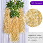 Artificial Wisteria Flower Rattan Wreath