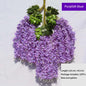Artificial Wisteria Flower Rattan Wreath