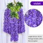 Artificial Wisteria Flower Rattan Wreath