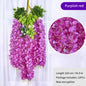 Artificial Wisteria Flower Rattan Wreath
