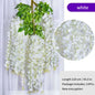 Artificial Wisteria Flower Rattan Wreath