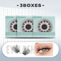 EASITENSION  9 Styles DIY Cluster Eyelash Extension Faux Mink  Natural Dovetail