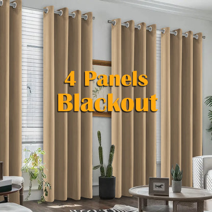 4PCS Blackout Curtains,