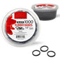 1000 RUBBER BANDS 1/2" #BLACK
