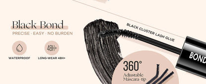 EASITENSION Glue False Eyelashes 2 In 1 Bond and Seal Lash Glue ,Waterproof Long Lasting