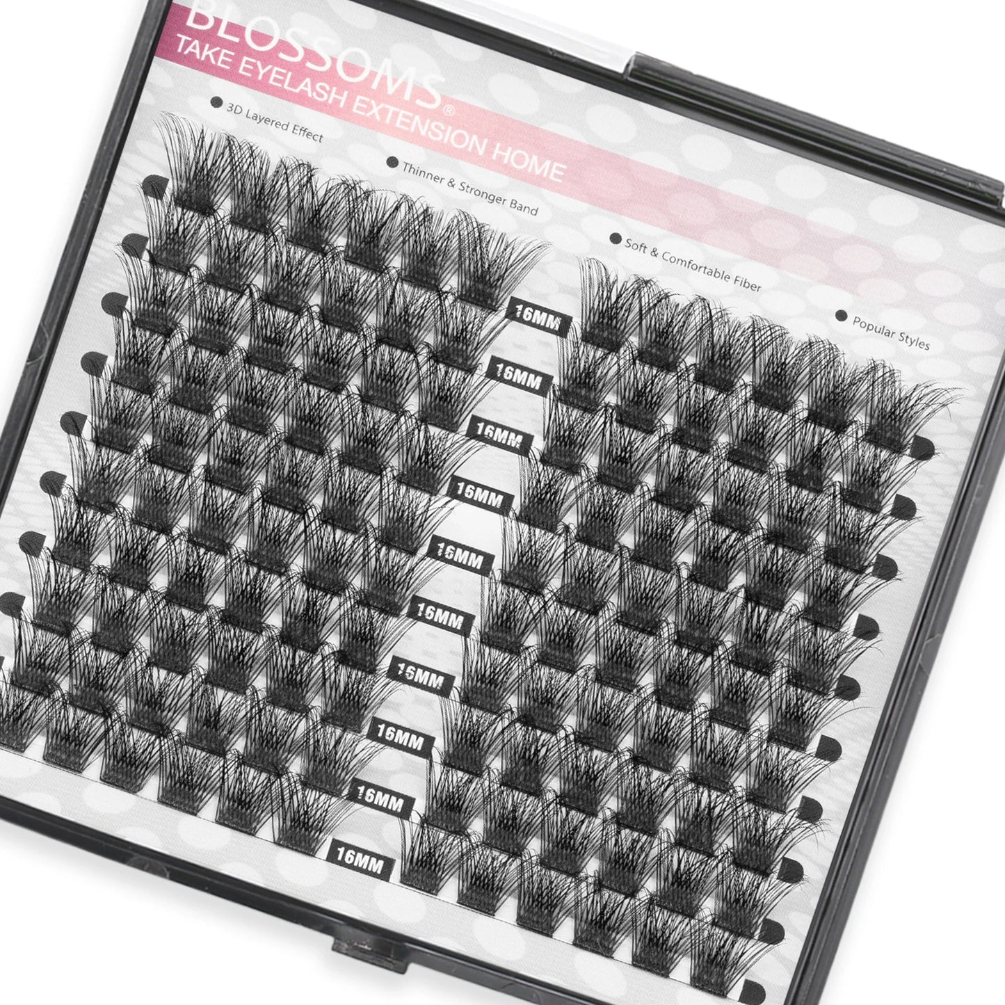 ETVITE DIY Cluster Lashes Fluffy Volume Eyelash Extension Natural Bundles Individual Lashes