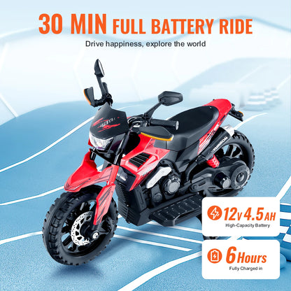 Motorcycle with Detachable Wheel Headlight Music Bluetooth for Boys Gifts