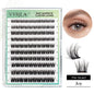 VYRILA NO Glue Cluster Lashes Self-adhesive DIY Individual Eyelash Extension Pre Glued Natural Soft Lash 10‑16mm Press on Lash