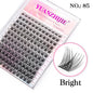 New Style 100D/120D DIY Lash Extension  Clusters Eyelash Natural  Dovetail