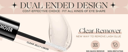 EASITENSION Glue False Eyelashes 2 In 1 Bond and Seal Lash Glue ,Waterproof Long Lasting