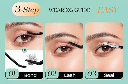 VYRILA 3D Wispy Individual Lashes Fluffy Natural 8-16mm D Curl