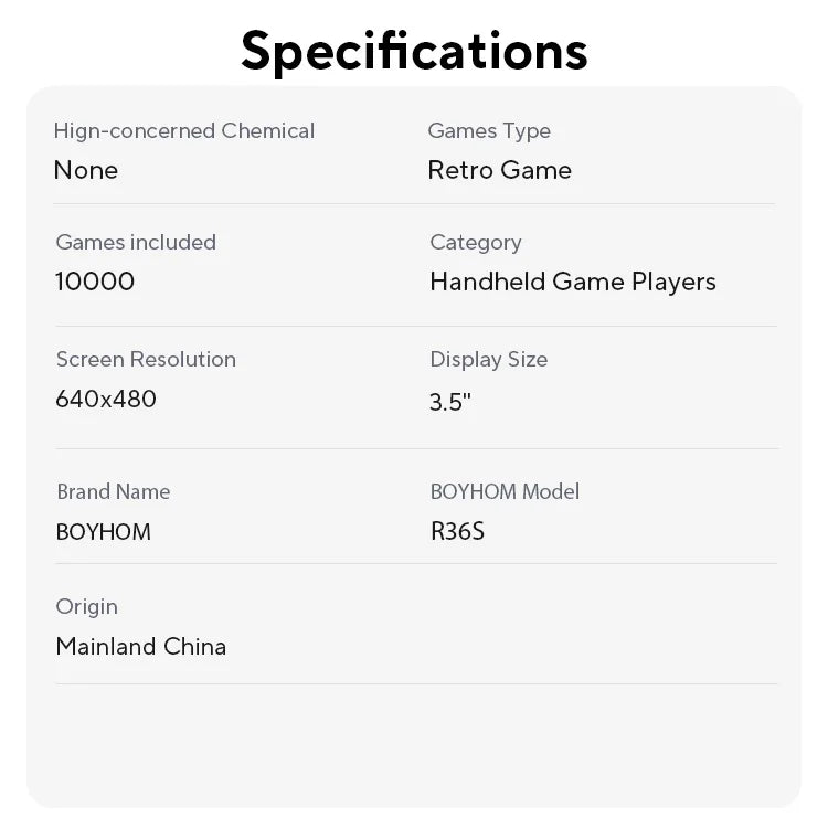 Retro Handheld Video Game Console