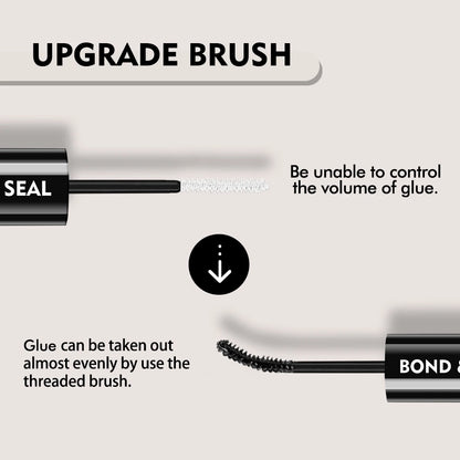 EASITENSION Glue False Eyelashes 2 In 1 Bond and Seal Lash Glue ,Waterproof Long Lasting