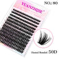 MASSCAKU Newest 240 Clusters 20D DIY Cluster Eyelashes Extension Premade Fans Russian Natural