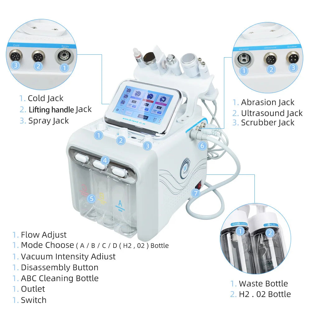 6 in 1 Hydro Microdermabrasion Aqua Peeling
