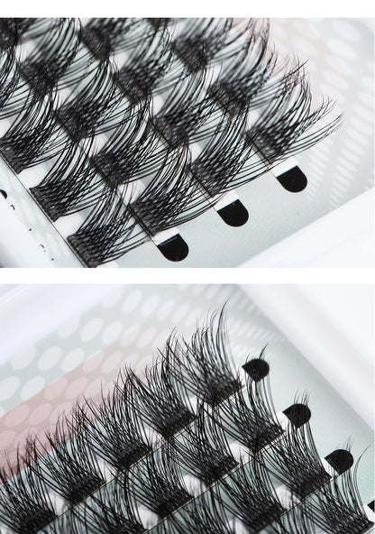ETVITE DIY Cluster Lashes Fluffy Volume Eyelash Extension Natural Bundles Individual Lashes