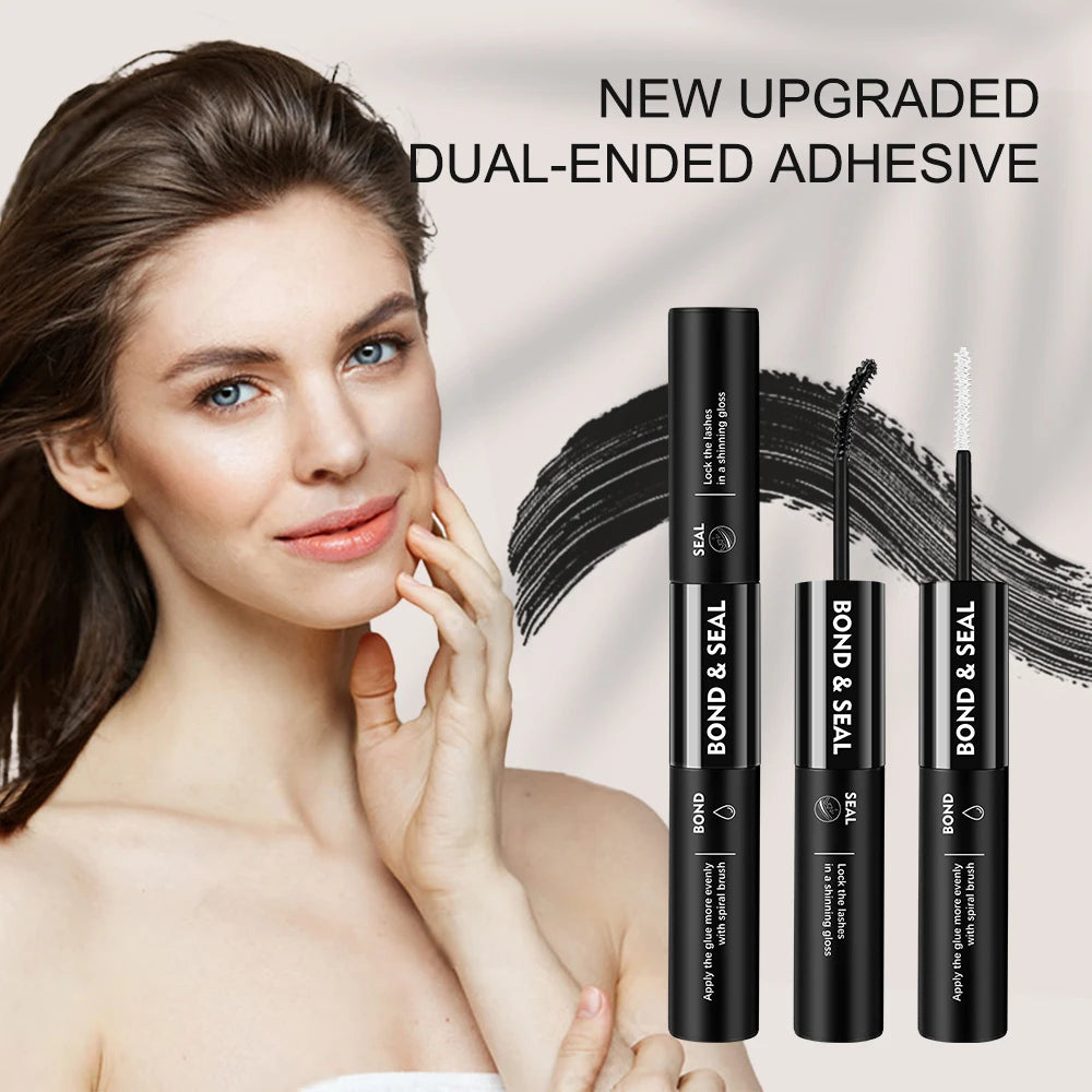 EASITENSION Glue False Eyelashes 2 In 1 Bond and Seal Lash Glue ,Waterproof Long Lasting