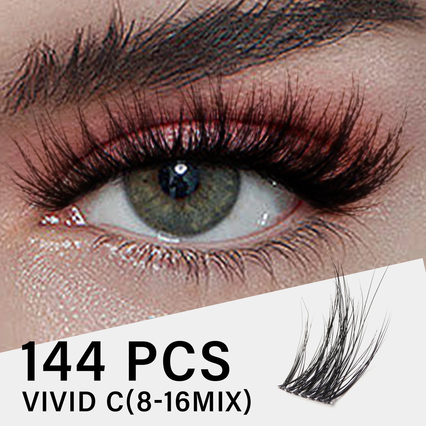 VYRILA 3D Wispy Individual Lashes Fluffy Natural 8-16mm D Curl