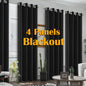 4PCS Blackout Curtains