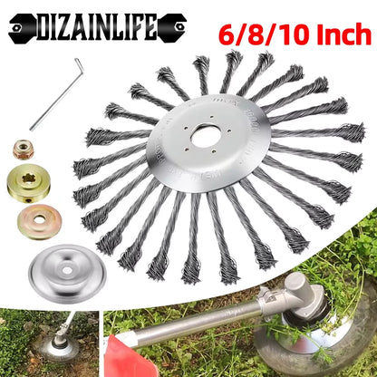 10 Inch Steel Wire Wheel Grass Trimmer