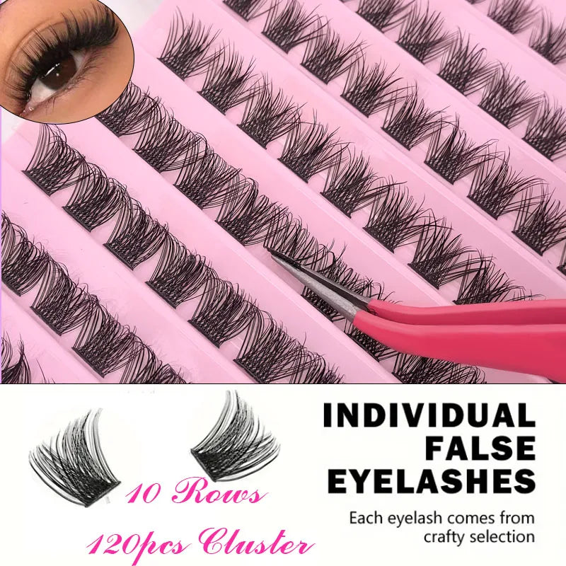 Eyelash Extension  Mix Lash Clusters with Lash Bond and Seal and Lash Accessories