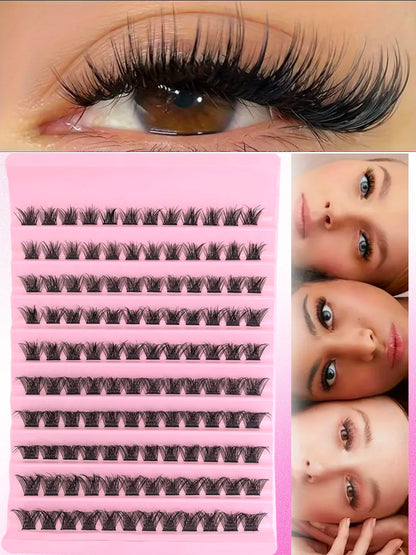 Eyelash Extension  Mix Lash Clusters with Lash Bond and Seal and Lash Accessories