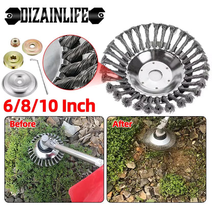 10 Inch Steel Wire Wheel Grass Trimmer