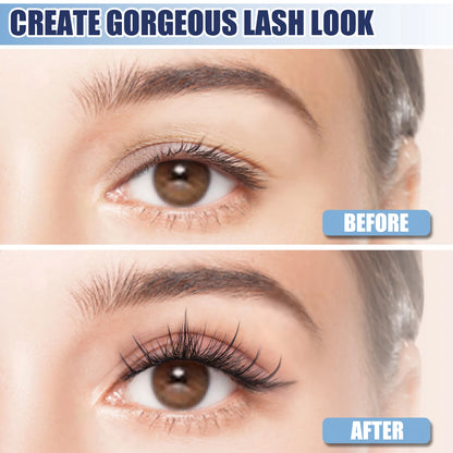 ETVITE DIY Cluster Lashes Fluffy Volume Eyelash Extension Natural Bundles Individual Lashes