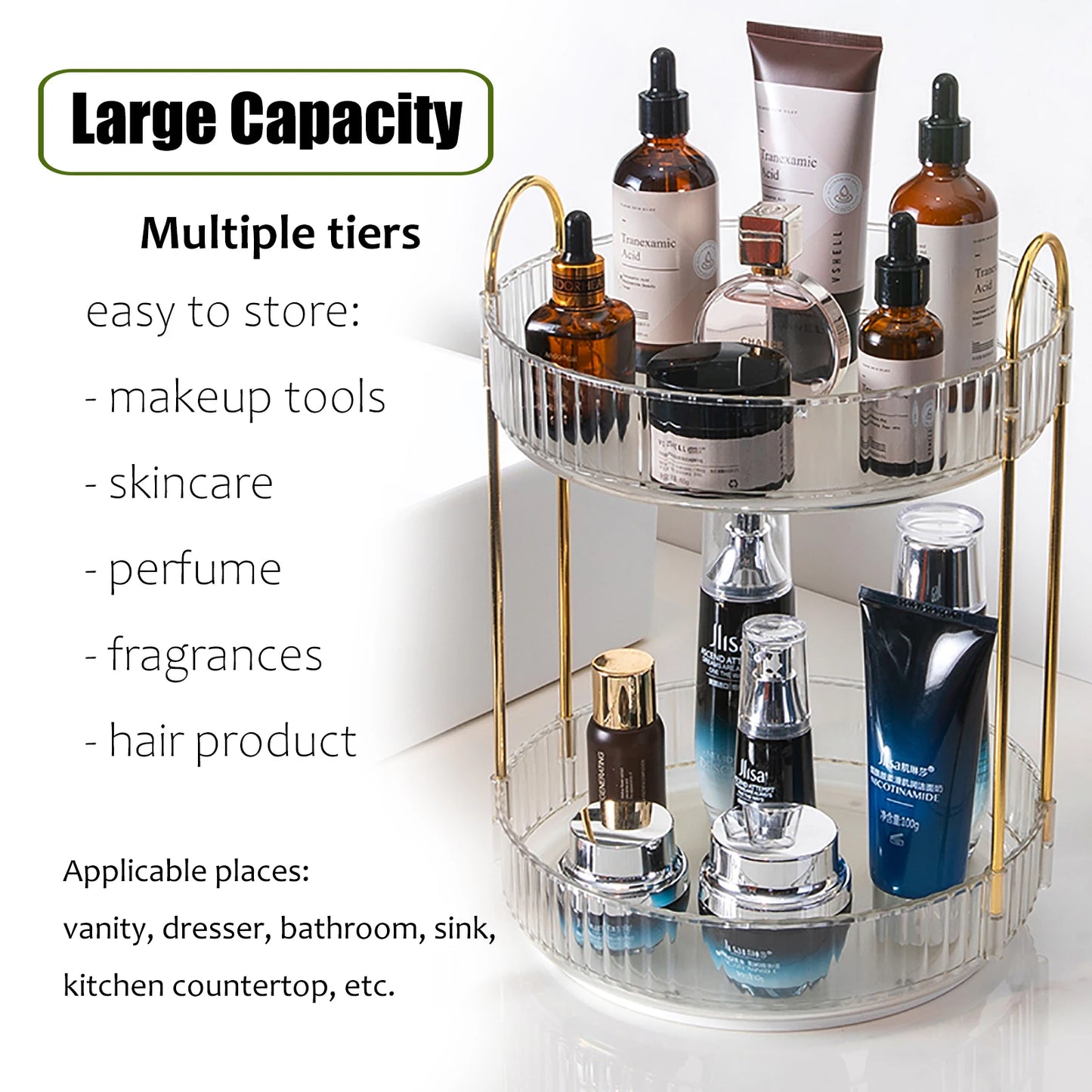 Rotating Makeup Organizer