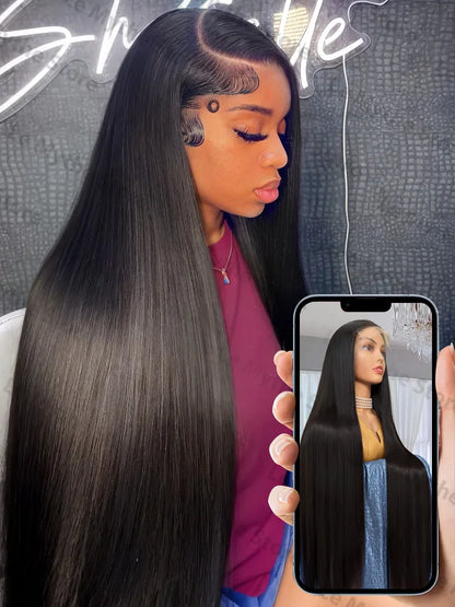 Straight 13x6 HD Black Lace Frontal Wigs