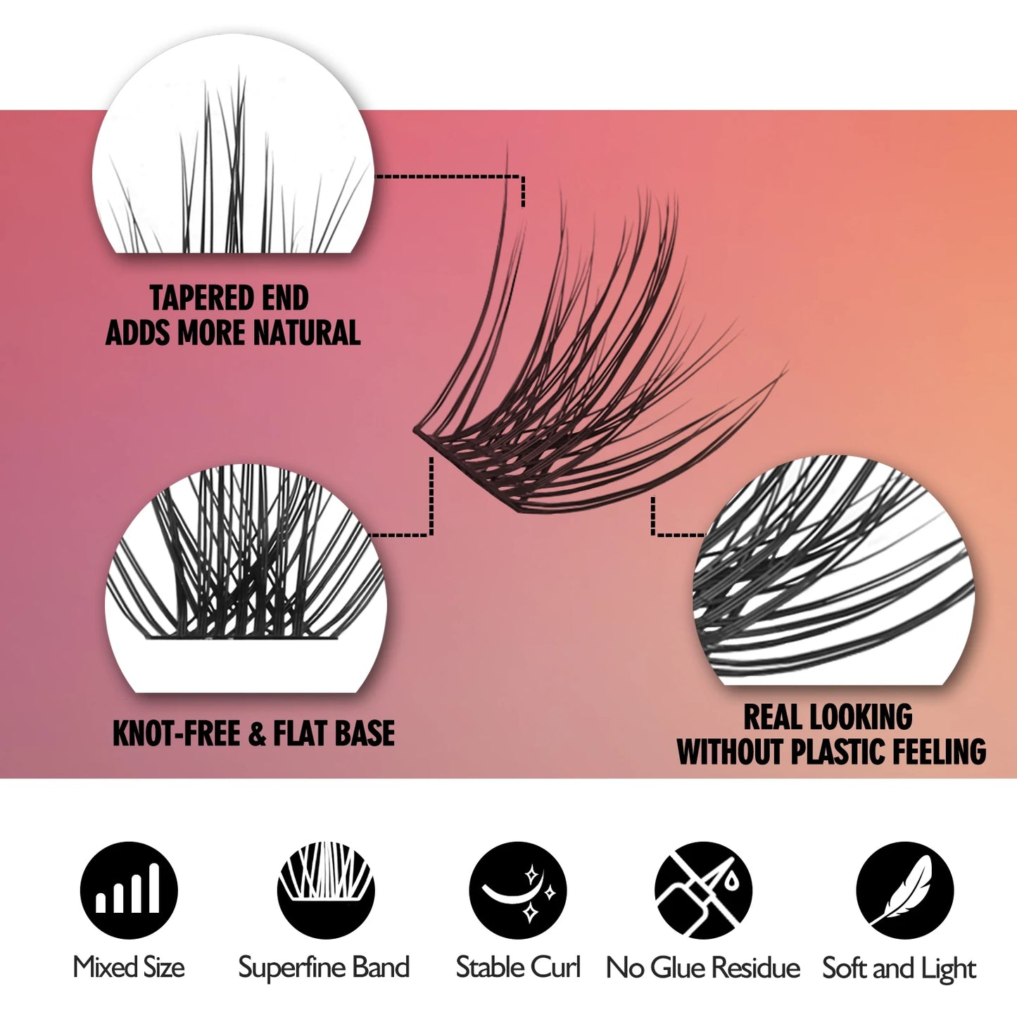 Cluster Lashes Mix Length Extension Beam
