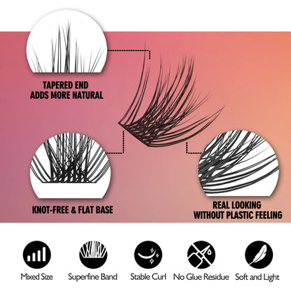 Cluster Lashes Mix Length Extension Beam