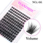 New Style 100D/120D DIY Lash Extension  Clusters Eyelash Natural  Dovetail