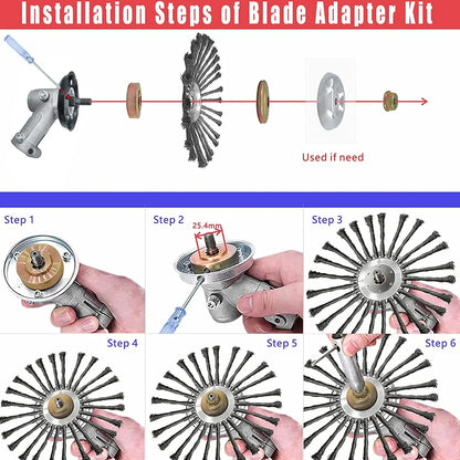 10 Inch Steel Wire Wheel Grass Trimmer
