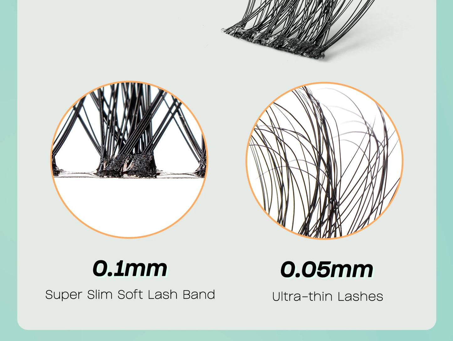 VYRILA 3D Wispy Individual Lashes Fluffy Natural 8-16mm D Curl