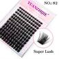 New Style 100D/120D DIY Lash Extension  Clusters Eyelash Natural  Dovetail
