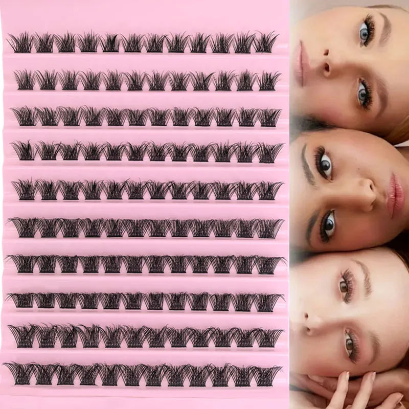 Eyelash Extension  Mix Lash Clusters with Lash Bond and Seal and Lash Accessories