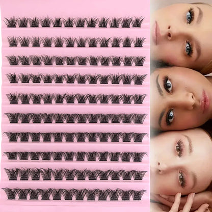 Eyelash Extension  Mix Lash Clusters with Lash Bond and Seal and Lash Accessories