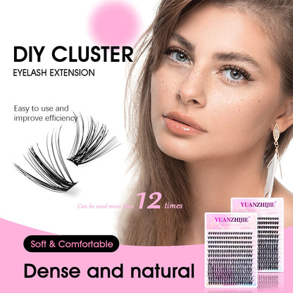 MASSCAKU Newest 240 Clusters 20D DIY Cluster Eyelashes Extension Premade Fans Russian Natural