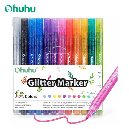Ohuhu Glitter Metallic Marker Pens