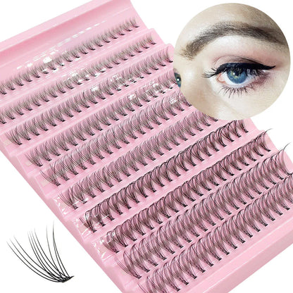 Big Capacity Super Bunch Cluster Lashes 8-16mm Mix Charm Style Eyelashes Extension