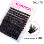 New Style 100D/120D DIY Lash Extension  Clusters Eyelash Natural  Dovetail
