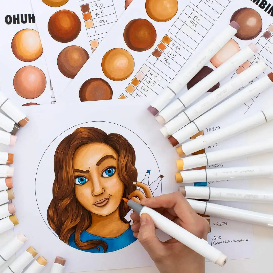 24 Skin Colors Marker set