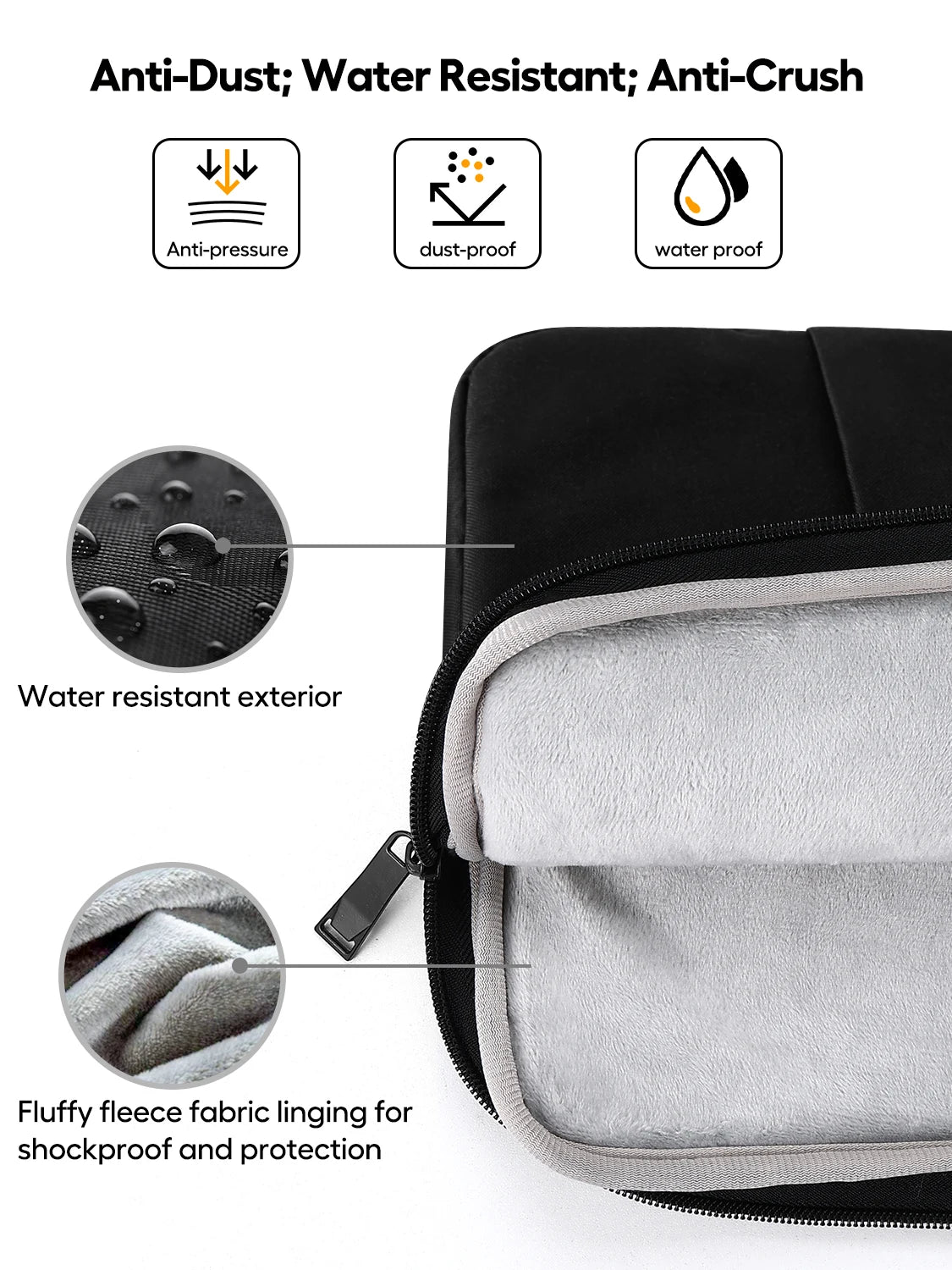 19.5 inch Polyester Laptop Bag Sleeve Protective Case