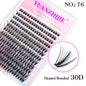 New Style 100D/120D DIY Lash Extension  Clusters Eyelash Natural  Dovetail