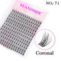 New Style 100D/120D DIY Lash Extension  Clusters Eyelash Natural  Dovetail