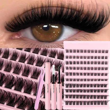 6 Boxes Lash Cluster Extensions 30D40D50D60D80D100D & Wide Stem Lashes